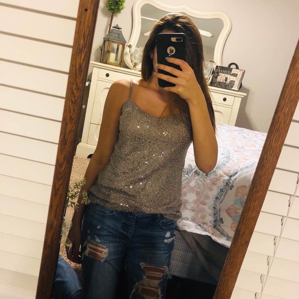 Cute Sequined Tank